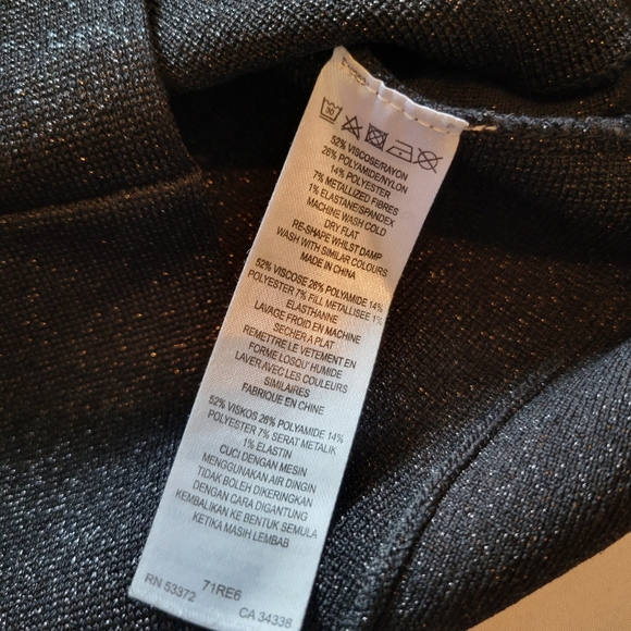 French Connection Shimmer Bandage Dress Size 8 - Picture 9 of 12